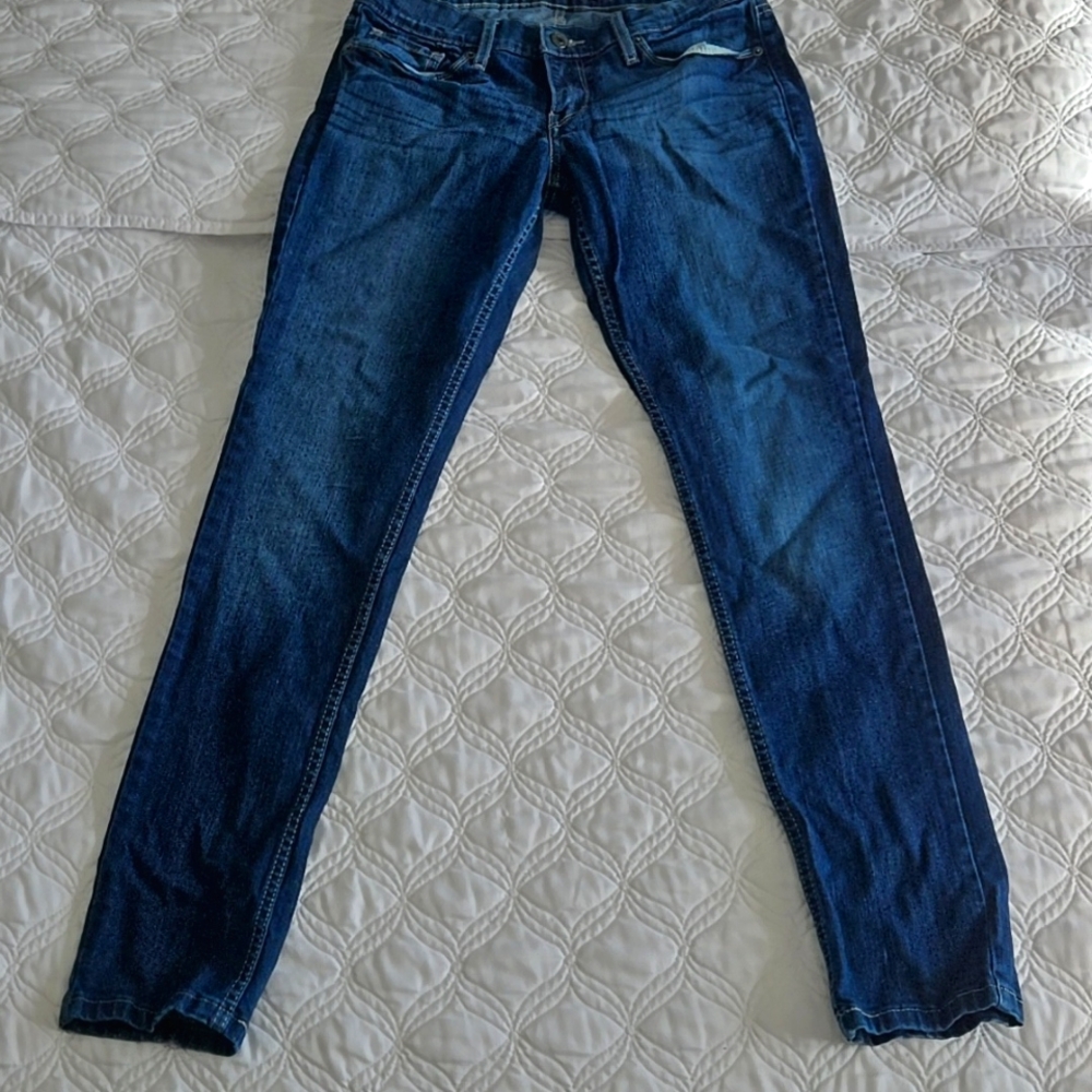 Levi's 524 Skinny Jeans 7M W28 L32 Excellent Condition- No Flaws